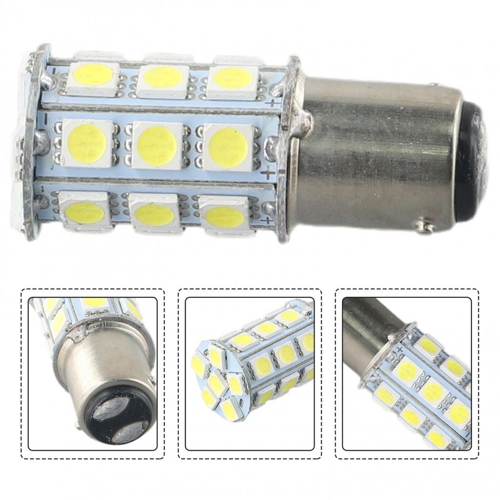 1Pcs White 27-for SMD BA15D Cabin Marine Boat LED Inner Lights Bulbs 1004 1076 1142