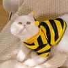 Cute Bee Cat Clothes Summer Thin Kitten Puppet Cat Blue Cat Garfield Pet Anti-hair Loss Summer