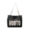 Large capacity tote bag new simple letter chain shoulder bag retro women's shopping bag