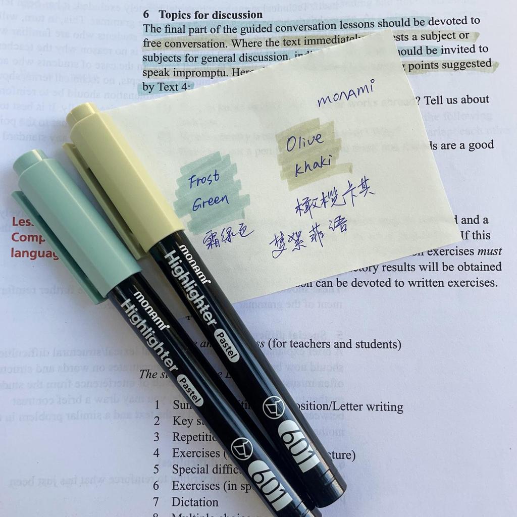 Morandi Textmarker - Elegante Neue Farben 601, Ideal für Schüler