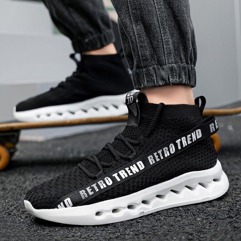 Spring and autumn platform sneakers lightweight breathable mesh running shoes student sneakers