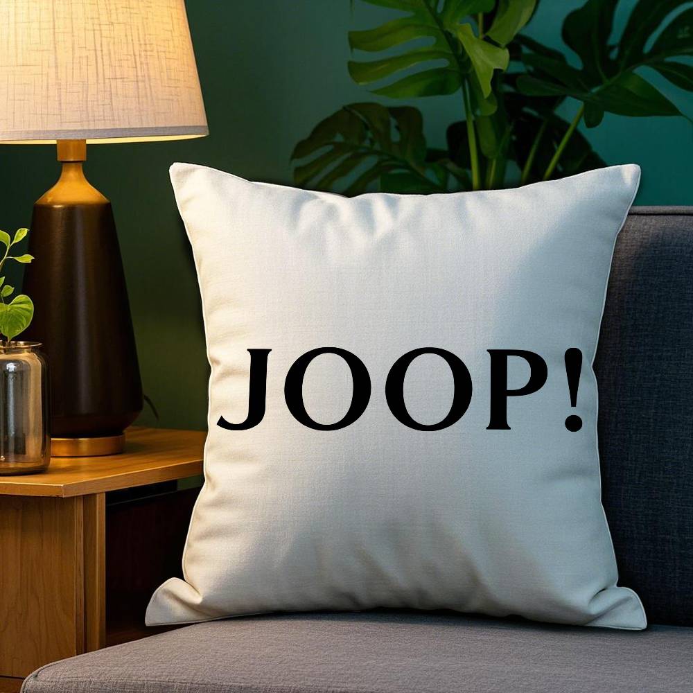 Custom J-JoopS Cool Pillow Case Anti-dustmite Pillowcase Invisible Zipper Silky Sofa Cushion Cover