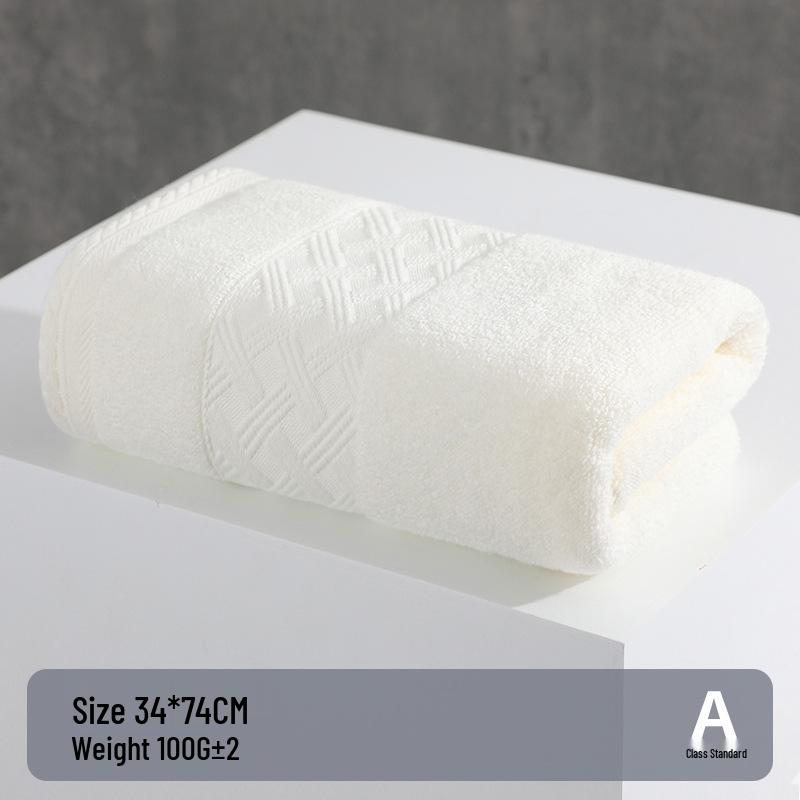 100% A-Grade Antibacterial Cotton Bath Towel - Thick, Soft, Absorbent, Quick-Drying, Adult Size Washcloth