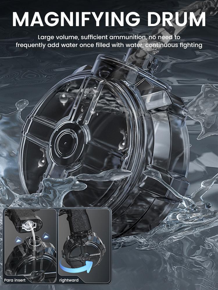 Electric Water Gun Pulse Water Gun Self-integrated Automatic Water-Absorbing Large-Capacity Lighting Children's Water Gun Toys