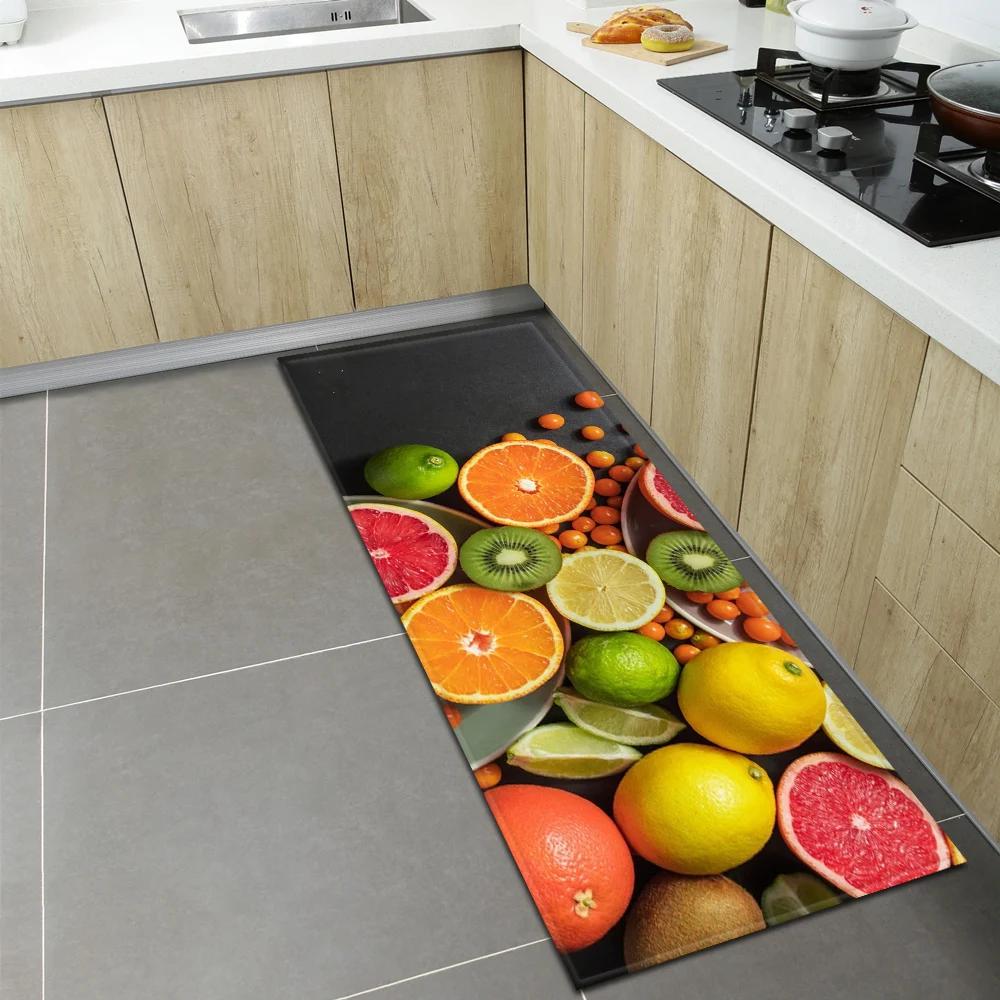 Bedroom Children Living Room Decoration Corridor Bathroom Non-slip Rug Fruit Pattern Kitchen  Home Door Mat