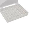 25 pz Nuove Bobine per Macchina da Cucire + Scatola di Plastica Per Brother Janome Singer