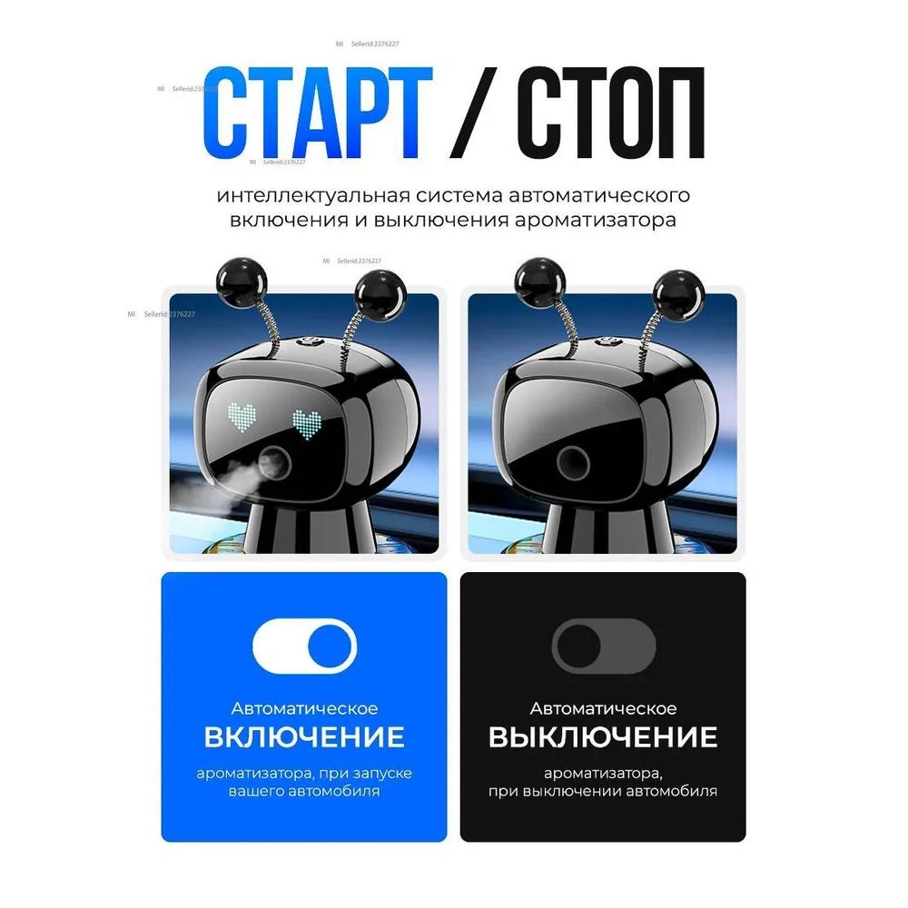 Automobile automatic fragrance 60ml ultrasonic intelligent air freshener