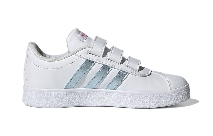 adidas VL Court 2.0 J 'White Vision Metallic' GW2341