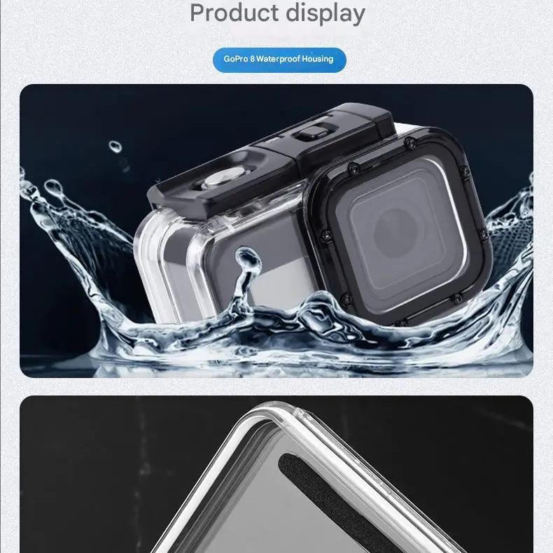 Waterproof Case for GoPro Hero 8 Black - Diving Protective Housing Sports Camera Protection