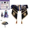 Costum Cosplay Kamisato Ayaka Genshin Impact Pentru Femei Cu Perucă Evantai Și Saboți