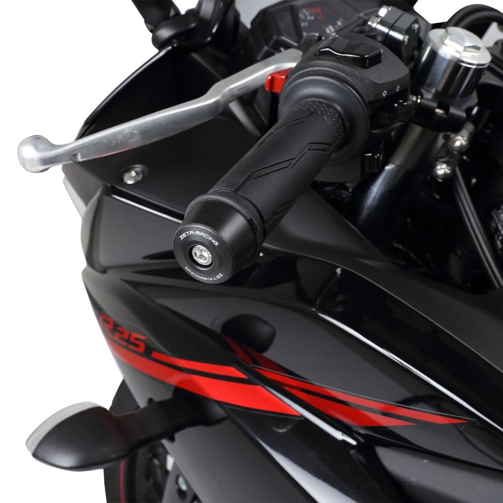 ZETA Racing Bar End Slider, Grip, Throttle Tube, Protection, Compatible Handlebar Inner Diameter 0.5