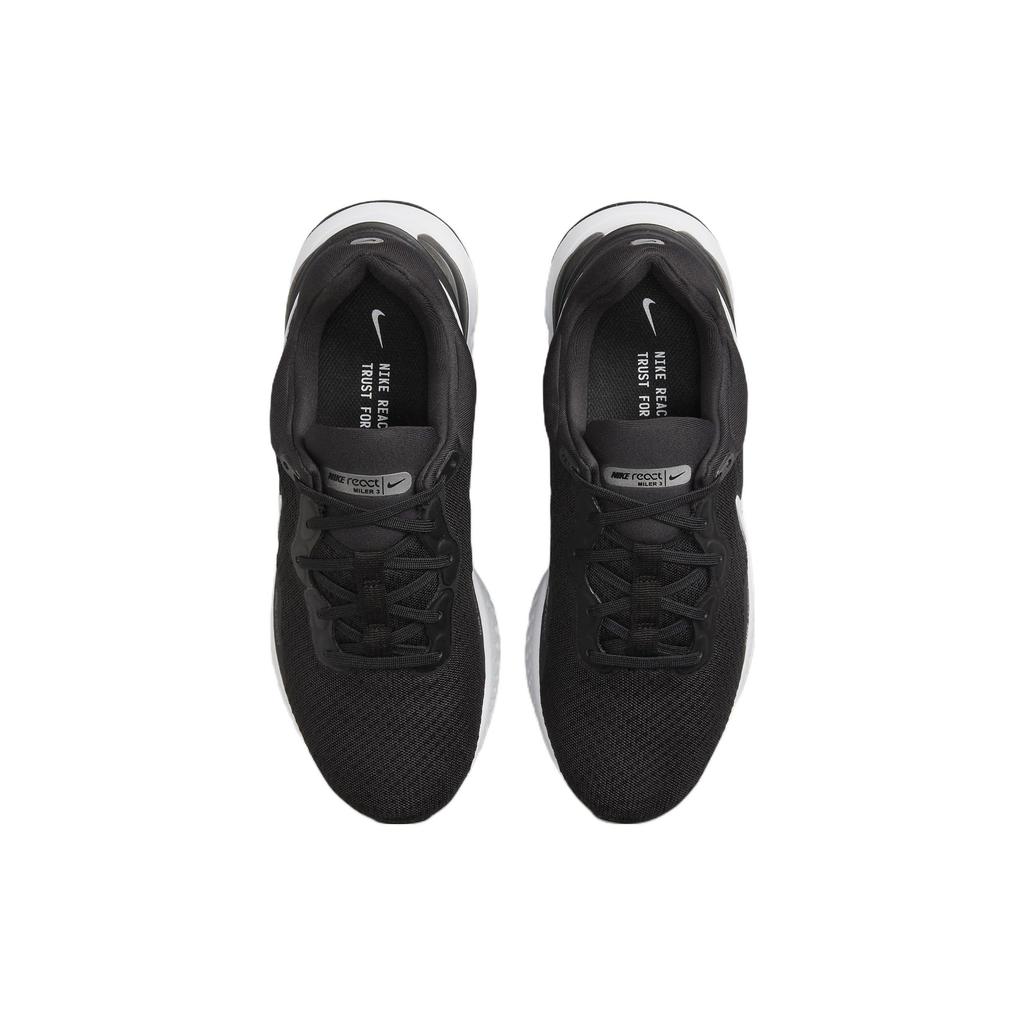 Nike React Miler 3 Black Anthracite Women Sneakers White DD0491-001