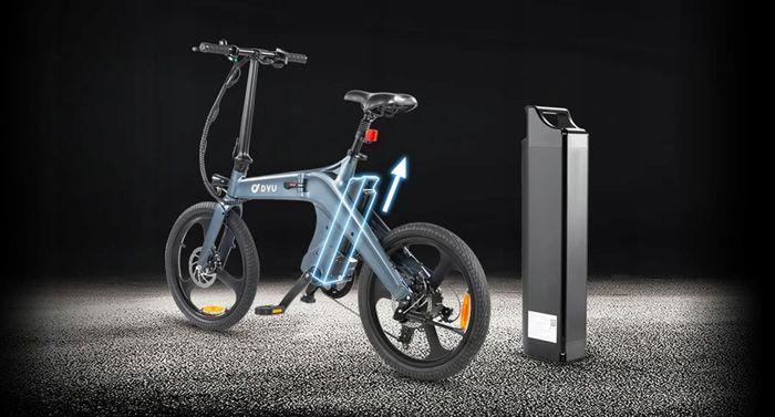 Vélo électrique - DYU - T1 - 250W - 10Ah - 20 pouces - Gris
