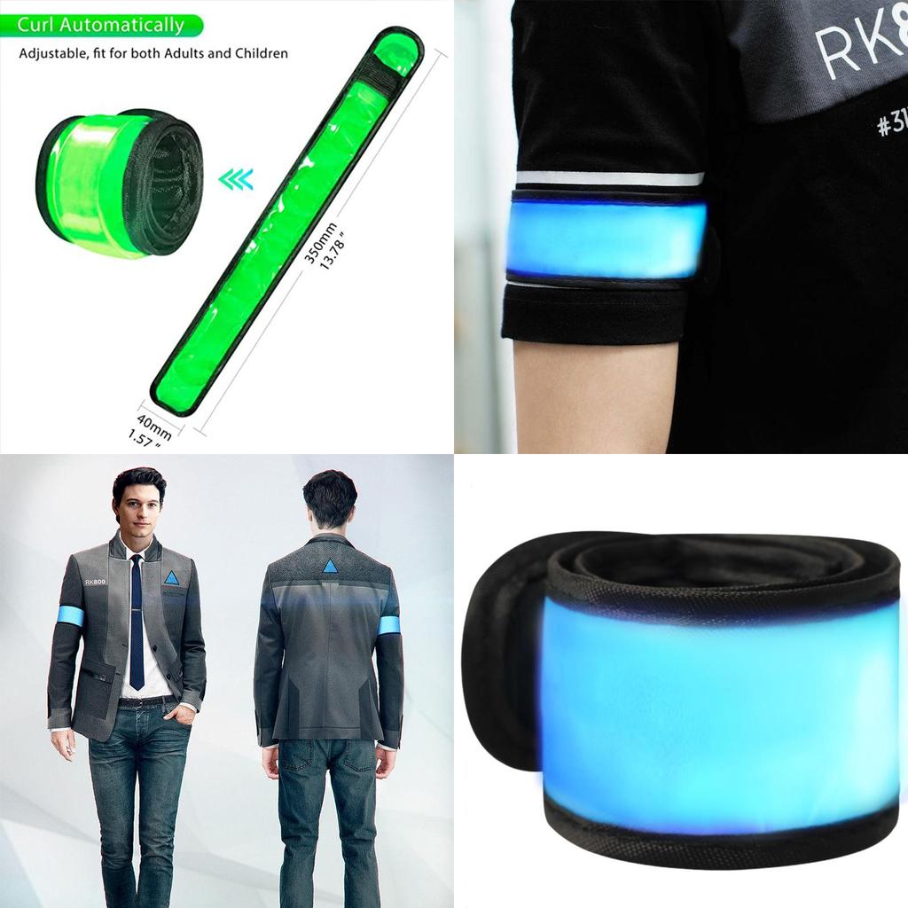 Pulseras LED Luminosas Vibrantes Para Deportes al Aire Libre, Seguridad y Diversión en Eventos Nocturnos