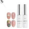 Coikaze Gel Nail Liner Top, Foil Gel Liner, 10ml, Set of 2, Icing Gel Liner, Art Gel, Nail Parts, Nail Supplies, Bijou Gel, Liner Gel