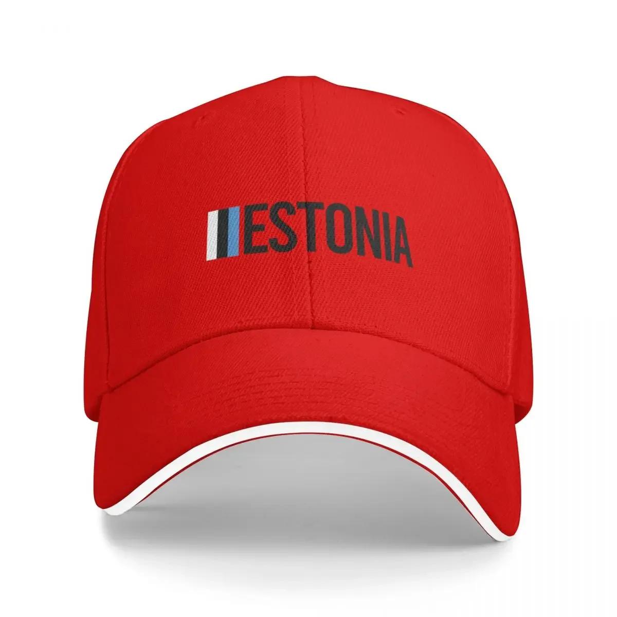 Estonia Minimal Design collection Baseball Cap derby hat hiking hat Unisexs Hats Womens