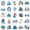 Winter Hymn Stickers: 50 Exquisite HD Graffiti Characters for Notebooks, Journals, and DIY Projects