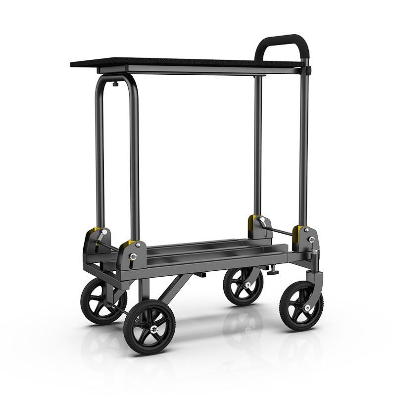 Blue Bull Director's Folding Cart - Multifunctional Portable Film/TV Work and Live Broadcast Cart for Outdoor Use