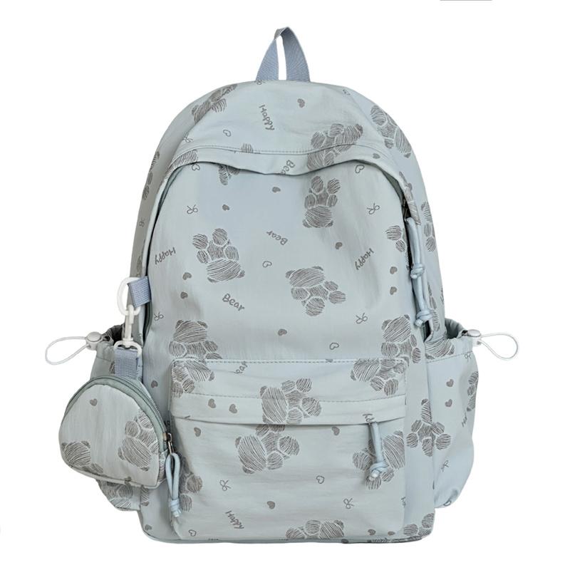 Cartoon Bear Backpack Student Class Schoolbag Lightweight Backpack