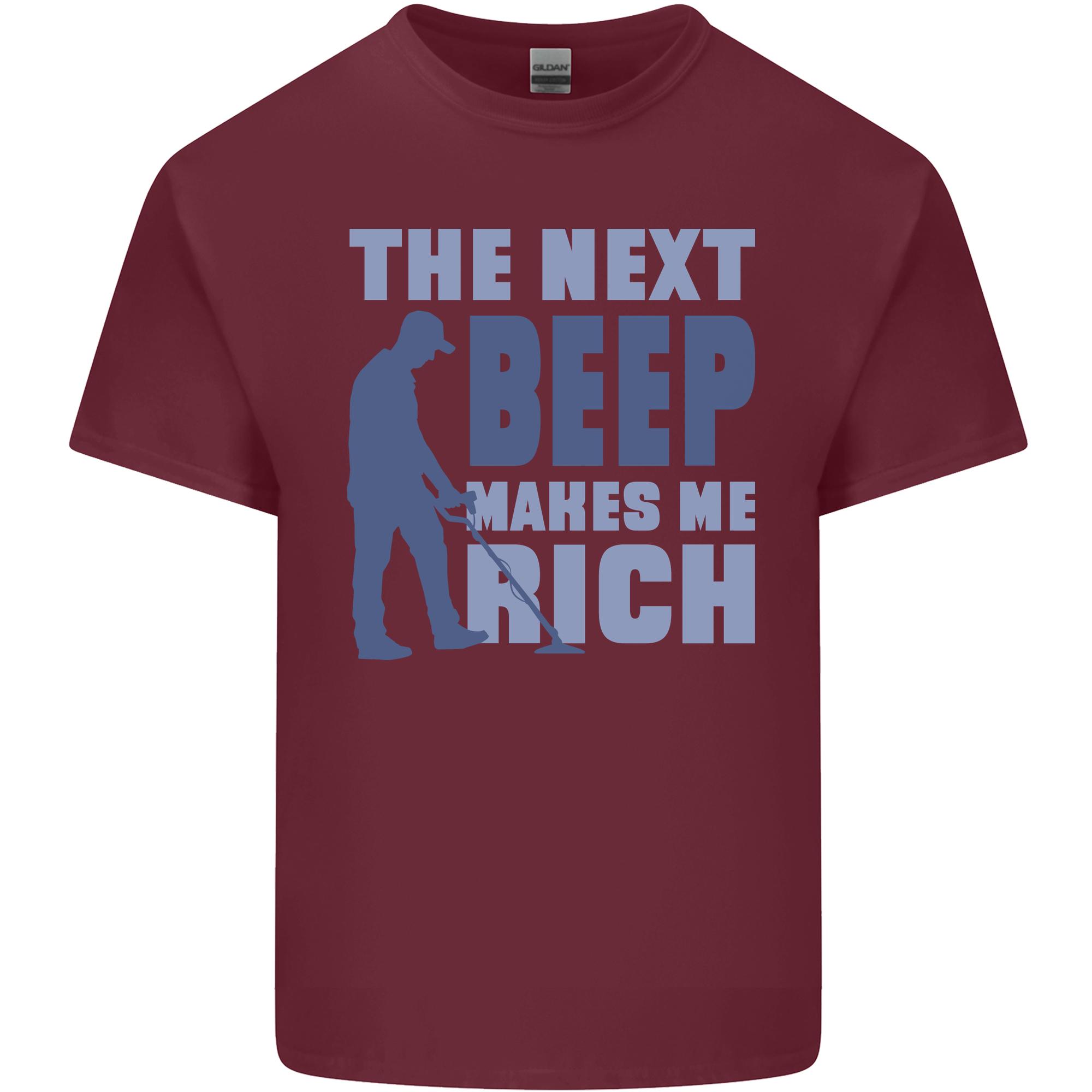 The Next Beep Funny Metal Detecting Unisexs Light Cotton Tshirt S
