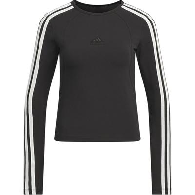 Αθλητικό Casual Μακρυμάνικο T-Shirt Γυναικεία Τοπ Μαύρο Han-Jade-Λευκό JN0755