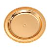 Vintage Cake Stand Decorative Golden Pedestal Footed Dessert Serving Tray for Display