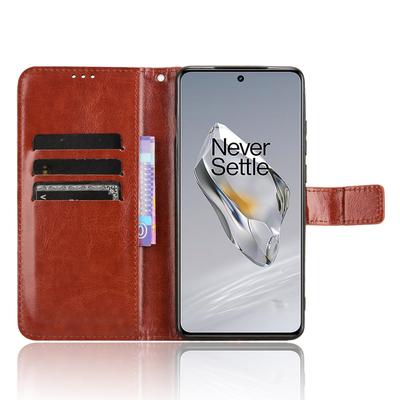Voor OnePlus Ace 3 5G/12R 5G Telefoonhoes PU Leer Crazy Horse Textuur Cover