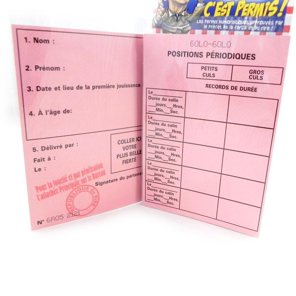 Les Trésors De Lily [H6979] - Carte spéciale 'Permis de jouir' - 20. 5x14. 5 cm