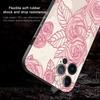 Rose Rosa Lila Bling Muster Telefon Fall Für Apple Iphone 14 13 12 11 Pro Max 13 12 Mini Xs Max xr X 7 8 Plus 6 6s Shell