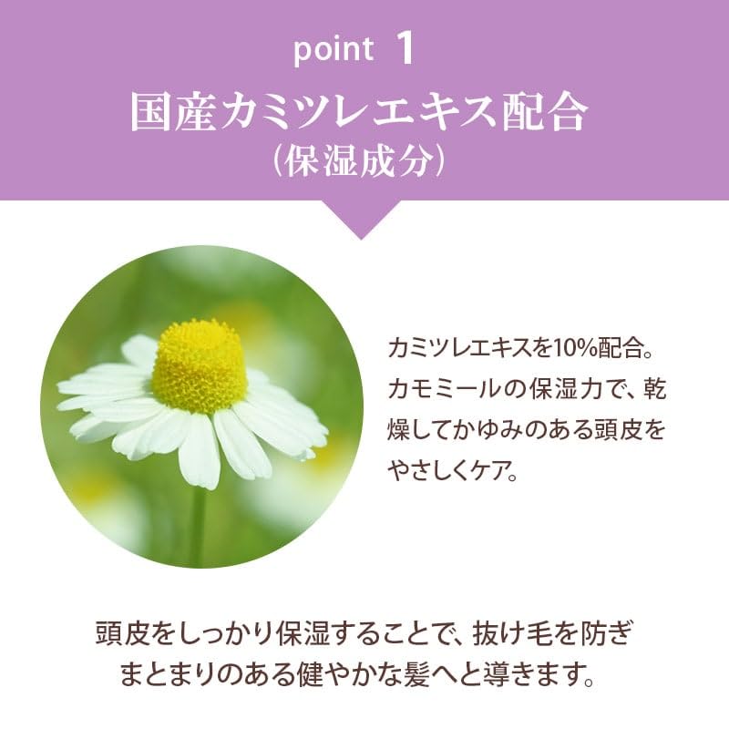 Kamitsuri Natural Shampoo Scalp Hair Made in Japan 200ml, Organic, Silicone-Free, Care, Care,