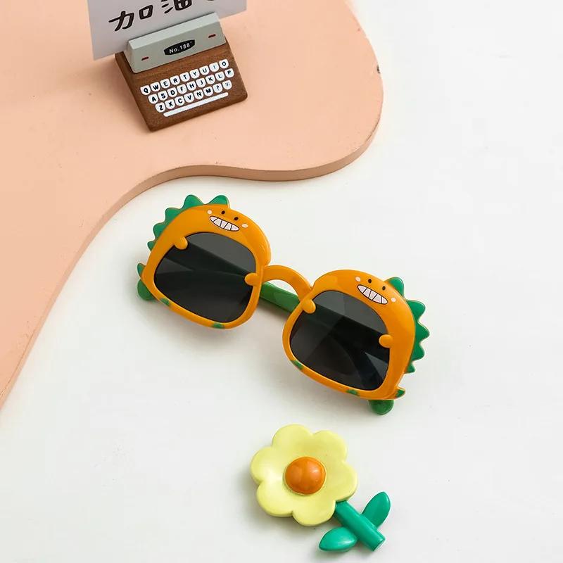 Summer Children Cute Dinosaur Cartoon Sunglasses Outdoor Sun Protection Sun Spectacles Baby Shade Spectacles Kid Eye Spectacles Sunglasses