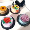 4 Stück Blume Silikonformen, 3D Kuchenform Rose Gänseblümchen Fondantformen Sonnenblume Bastelformen für Schokoladenkuchen Dekoration, Süßigkeiten, Seifenherstellung