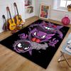 Best Seller! P-Pokemon Cartoon Carpets with Gengar Printed, Living Room Bedroom Floor Mat Balcony Garden Non-Slip Rug Great Gift