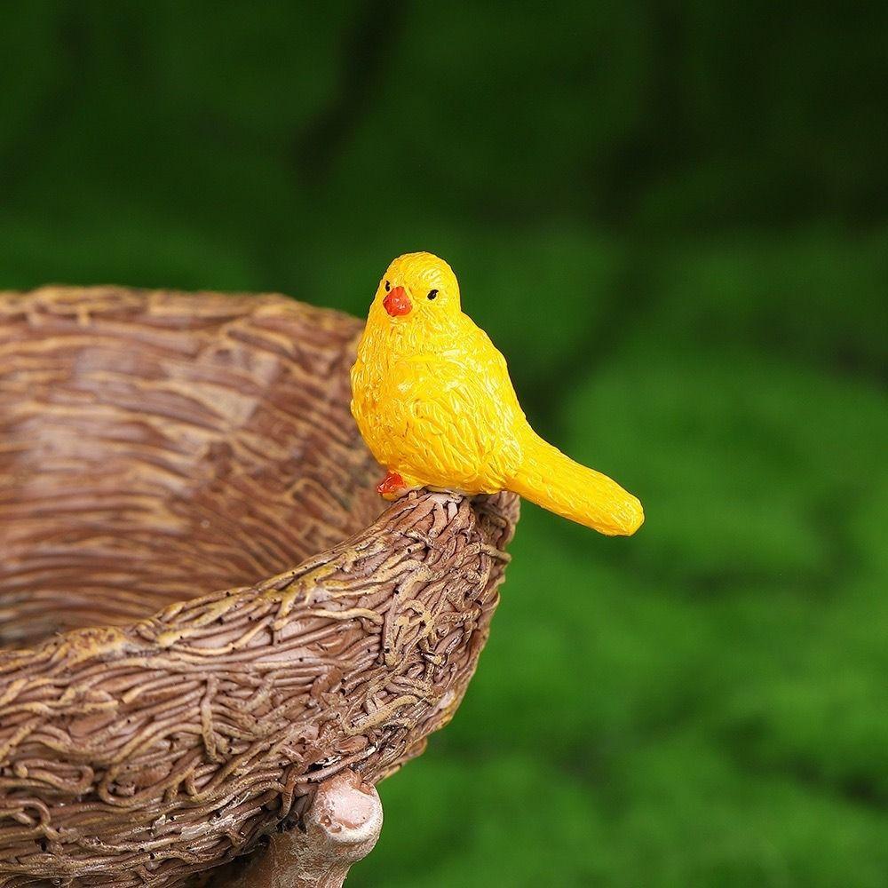 Resin Hummingbird Feeder Creative Bird Water Bowl Bird Raising Tool Bird Feeder Micro Landscape