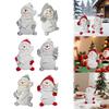 Christmas Snowman Resin Ornaments Home Desktop Ornaments Decoration Suitable For Various Parties Initial Ornament