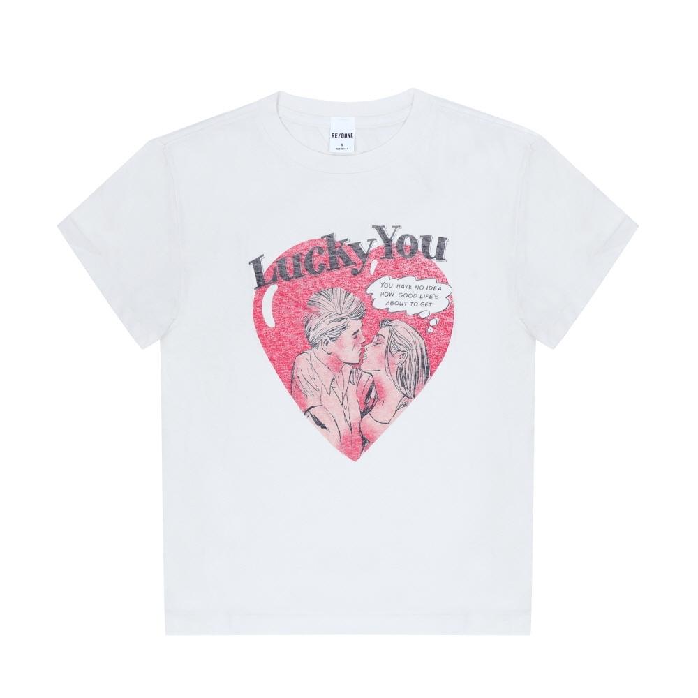Re Done Women S clASSic LUcky U Tee 024 02wcgt269 A 024-02WCGT269/A (S)