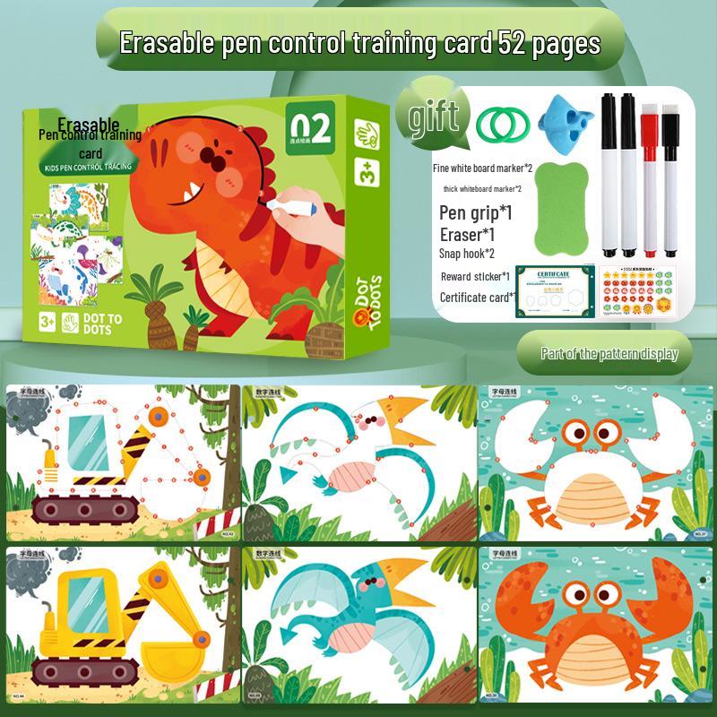 

Детские стираемые карточки для тренировки контроля карандаша для малышей: Развивающая игрушка для детей 2-3 лет
