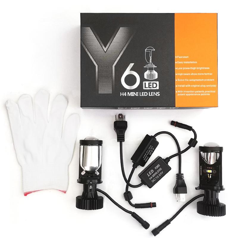 Super Bright Y7D Lens Y10 Mini Led Light H4H7 Fisheye Y3Y3Pro High Power Motorcycle