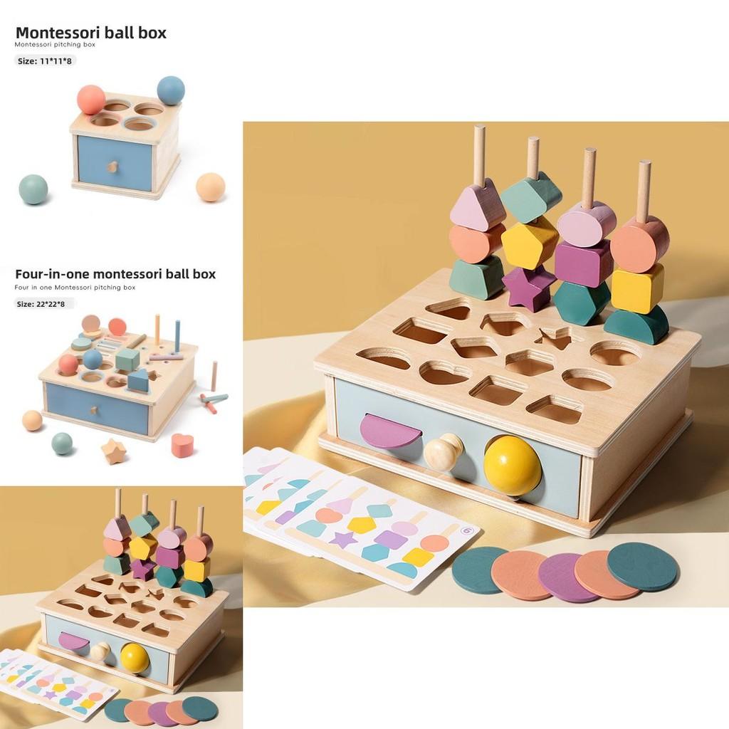 Sorting Box Wooden Educational Toy For Baby Color Shape Recognition