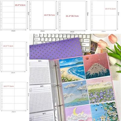 Multiple Pockets A4 Kpop Photocard Binder Transparent PP Photo Album Refill Pages DIY Photo Album Sleeves