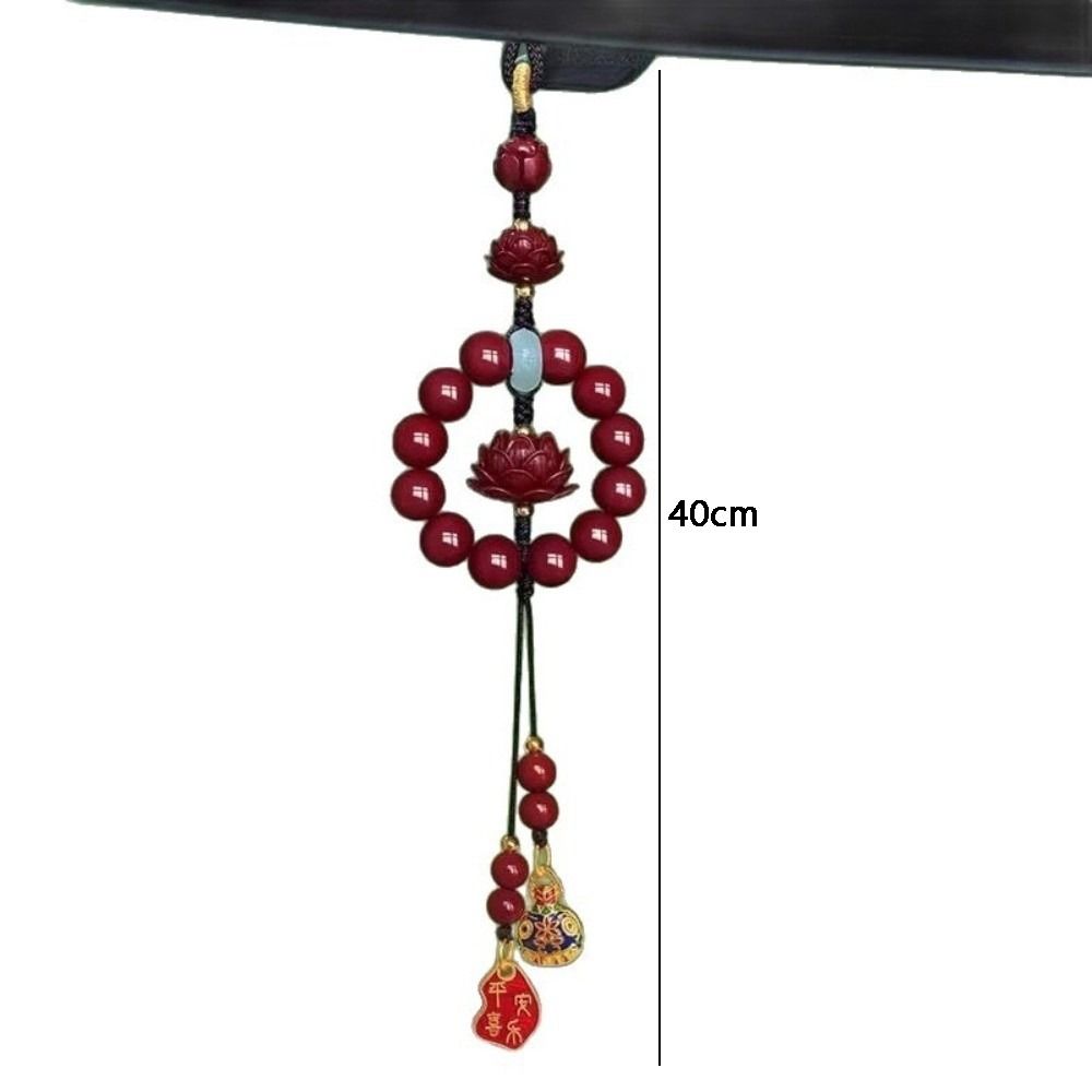 Versatile Car Hanging Ornament Lotus Rearview Mirror Pendant  Car Interior Supplies