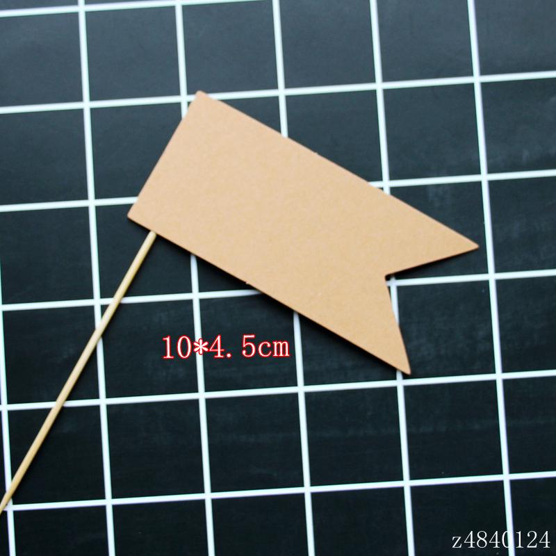 Kraft Paper Happy Birthday Cake Topper - Handwritten Decoration Insert