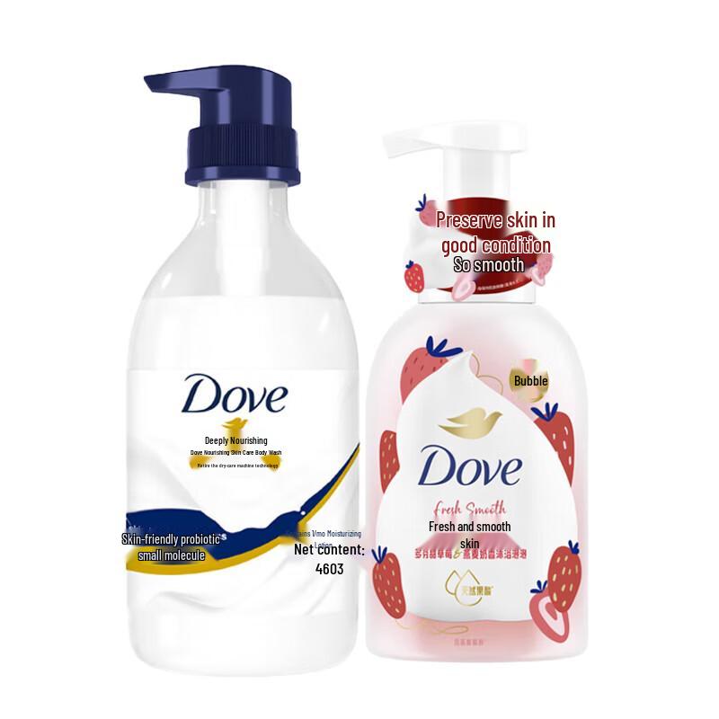 Dove Nourishing Body Wash & Bubble Bath Combo