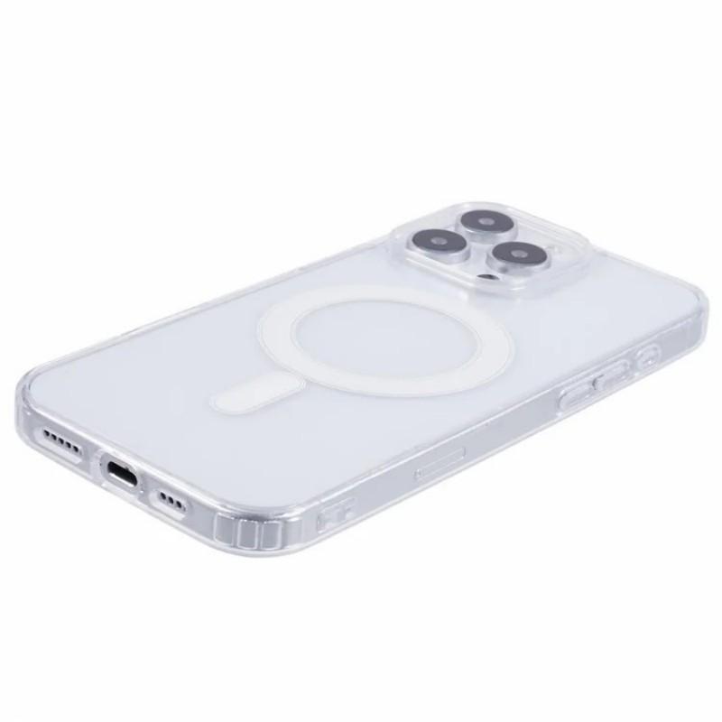 For iPhone 16 Pro Clear Case Compatible with MagSafe WANLONFENG LM2 Series Phone Cover (Big Lens Hole)