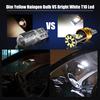 2 pezzi W5W T10 LED Canbus lampadine 27SMD Car Interior Reading Lampada da parcheggio Auto Led Trunk Side Door Lamp 6000K Bianco Nessun errore