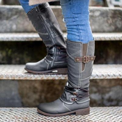 New Tall Knight Boots Wish Women's Boots Winter New Snow Boots Large Size