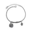 High-quality Sterling Silver 925 Bracelet, Night Sky Stars and Elephant Half-chain Bracelet B200 925 Silver Bracelet (Wfgie3L)