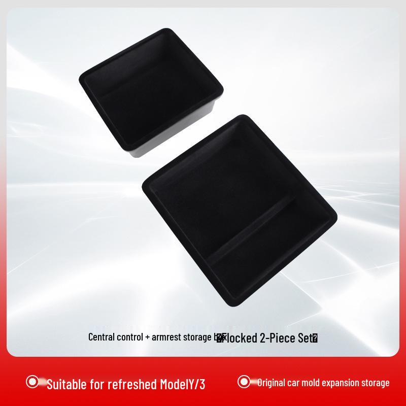 Tesla Model Y/3 Center Console Tray: Armrest Storage Accessory