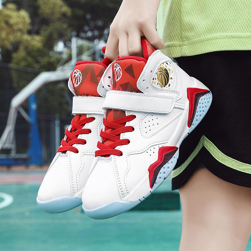 

Дышащие детские 2025 новые нескользящие износостойкие баскетбольные кроссовки для мальчиков баскетбольные кроссовки студенческие баскетбольные кроссовки 27