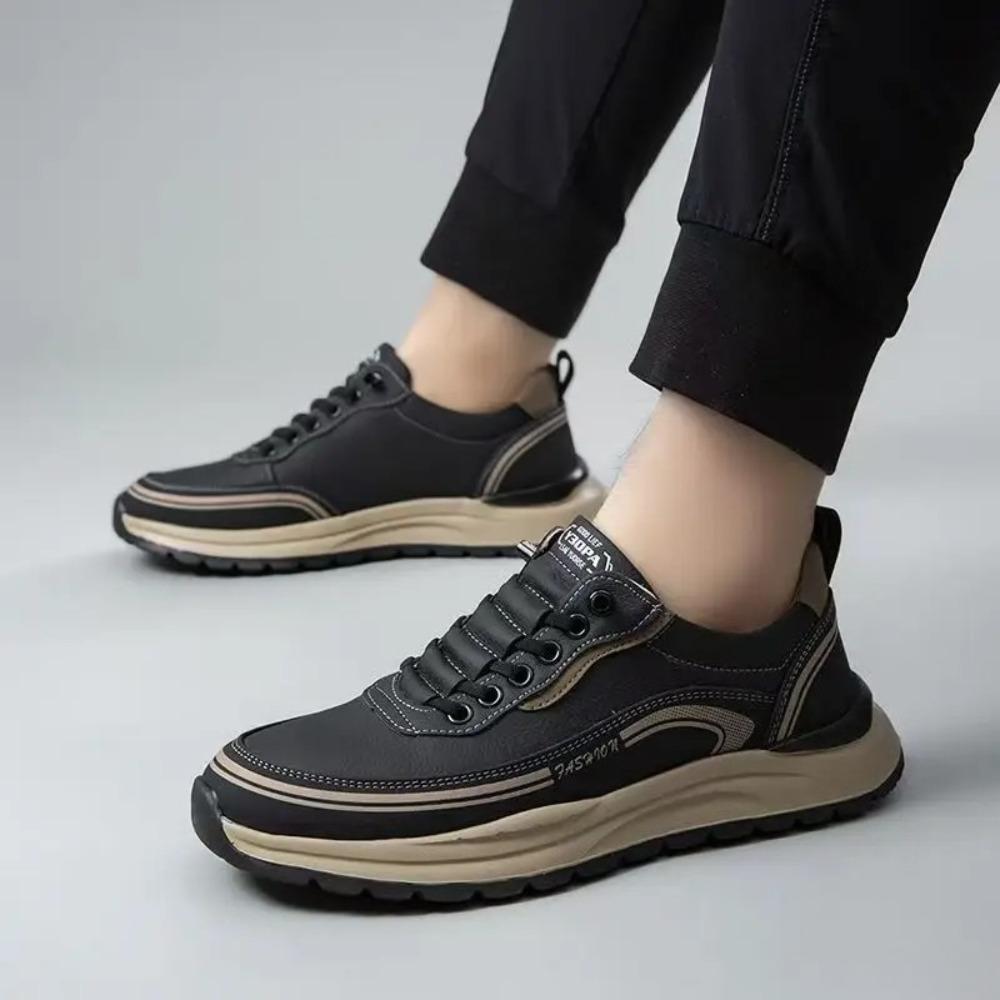 Luxury fashion Men's Sneakers Versatile non slip trendy shoes Outdoor wear-resistant hiking shoes Middle elderly walking shoe
